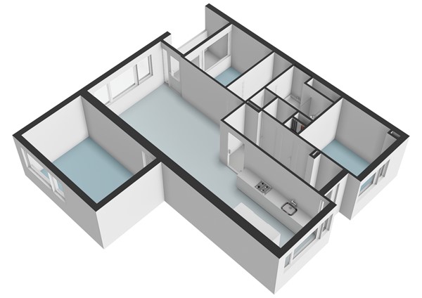 Floorplan - Van Vollenhovenplein 79, 2313 ED Leiden
